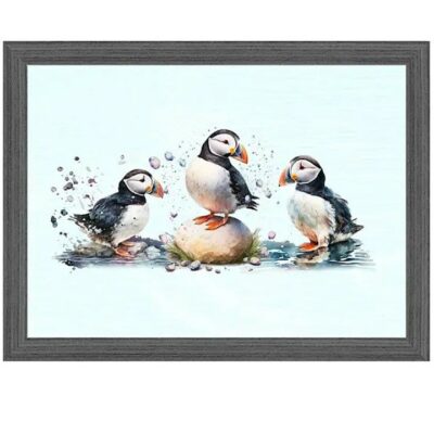 Home Living Lap Tray - Playful Puffins   2653590