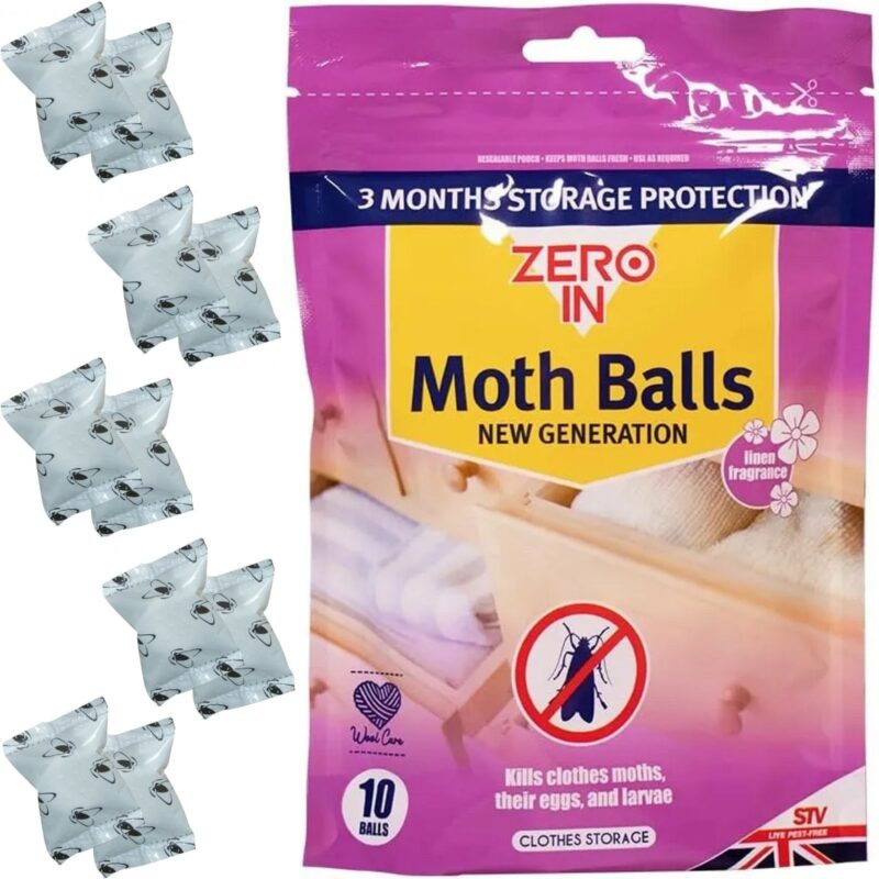 STV Zero In 10 x New Generation Moth Balls   5642285