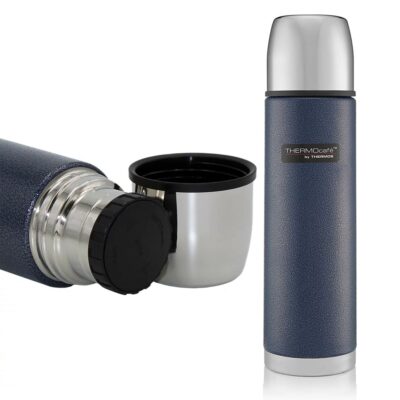 Thermos 1L Thermocafe Hammer Stainless Steel Flask - Blue 7426132