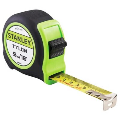 Stanley 5m Hi-Viz Tylon Pocket Tape XMS24HVTAPE5