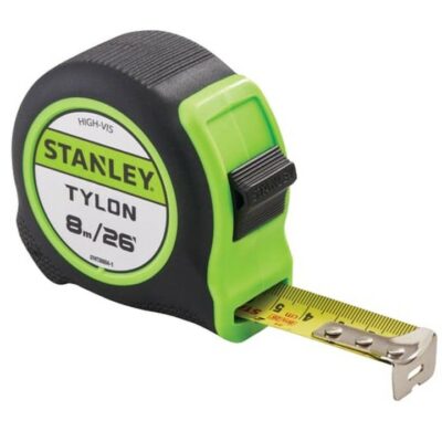 Stanley 8m Hi-Viz Tylon Pocket Tape XMS24HVTAPE8