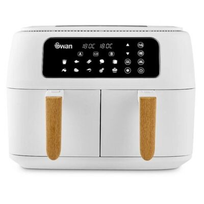 Swan 8L Nordic 13in1 Dual Basket Air Fryer  SD10410WHT