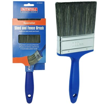 Faithfull 4" Shed & Fence Brush   FAIPBWOOD