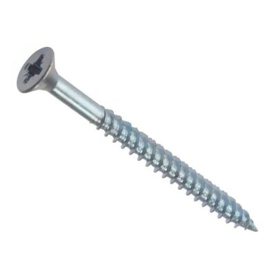 ForgeFix 2.5" x 4mm General Purpose Pozi CSK TT ZP Screws - Box of 200  FORCSK2128Z
