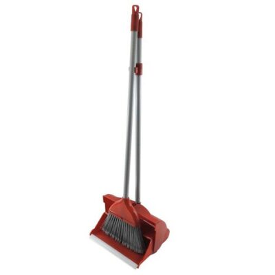 LeeCroft Self Closing Lobby Dust Pan and Broom Set 1607-R