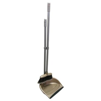 LeeCroft Long Handle Folding Dustpan and Brush Set 1620