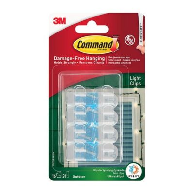 3M Command 16 Decorating Clips - Outdoor 17017CLR-AWES