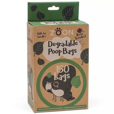 Zoon 150 Degradable Poo Bags - Rose Scented 8150600
