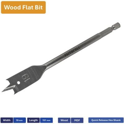 Faithfull 19mm Flat Bit FAIB19E