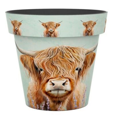 Creekwood 38cm Plant Pot - Highland Cow 0891857