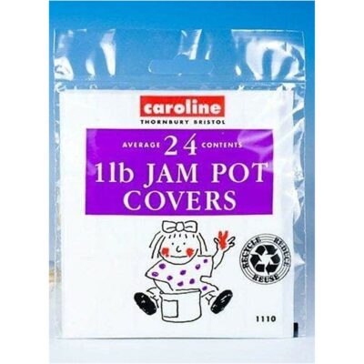 Caroline 24 x 1Lb Jam Pot Covers 0910586