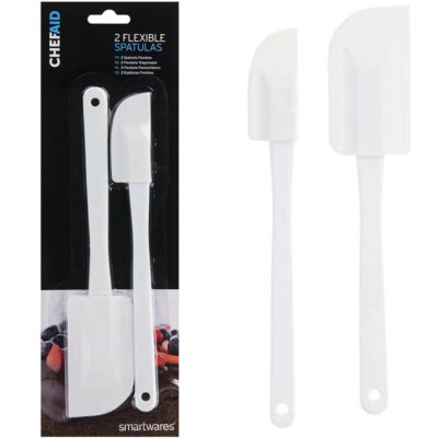 Chef Aid 2 Flexible Spatulas - White 1610775