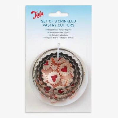 Tala Set of 3 Pastry Cutters - Crinkled 7210705