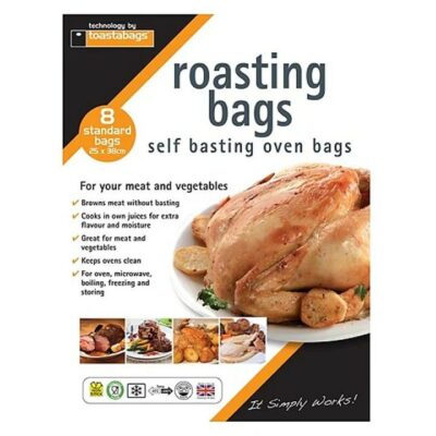 Toastabags 8 Standard (25x38cm) Self Basting Roasting Oven Bags 7380161