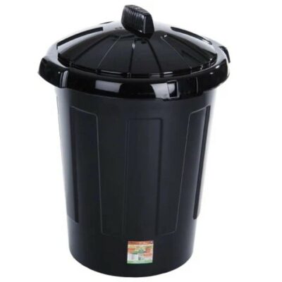 Wham 80L Dustbin - Black 7861855
