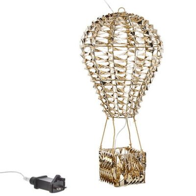 Three Kings 50cm Light Up Goldtwist Hot Air Balloon 0542029