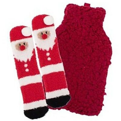RSW Hot Water Bottle and Socks - Santa 5772766