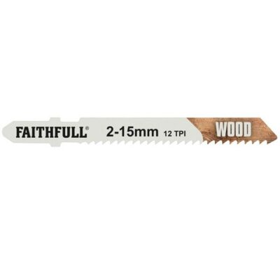 Faithfull 5 x T119B Jigsaw Blades for Wood FAIJBT119B
