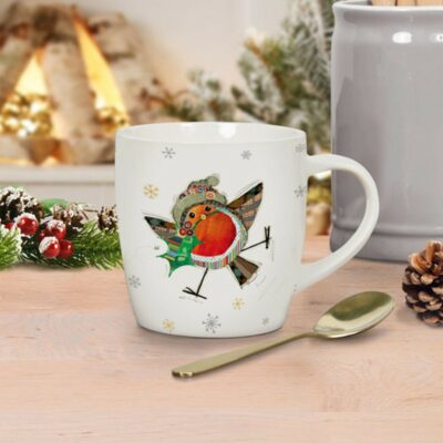 Lesser and Pavey 350ml Christmas Mug - Robin LP53663