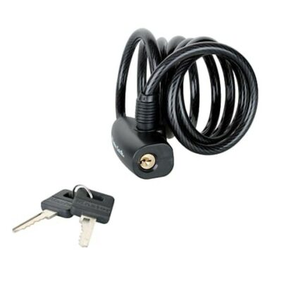 MasterLock 1.8m x 8mm Self Coiling Keyed Cable Bike Lock MLK8126E