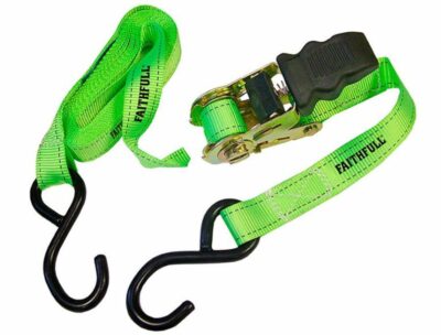Faithfull 5m x 25mm Ratchet Tie Down - Set of 4 XMS25RATCHTD