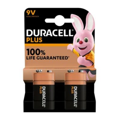 Duracell 9V Batteries - 2 Pack DUR9V100PP2