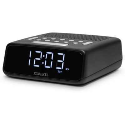Roberts Ortus FM Clock Radio - Black ORTUSFMBK