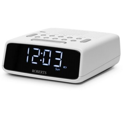 Roberts Ortus FM Clock Radio - White ORTUSFMW