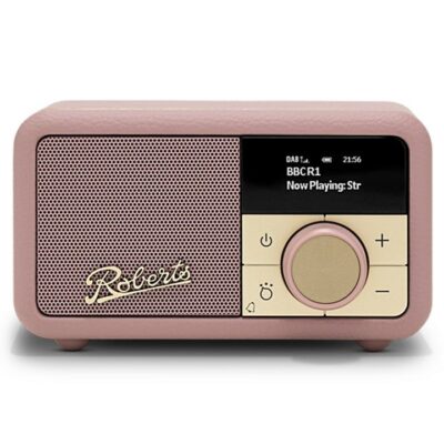 Roberts Revival Petite 2 FM/DAB/DAB Plus Radio with Bluetooth - Dusty Pink REV-PETITE2DP