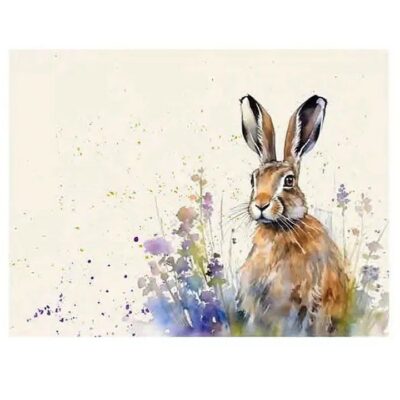 Home Living Glass Worktop Saver - Meadow Hare 2654106