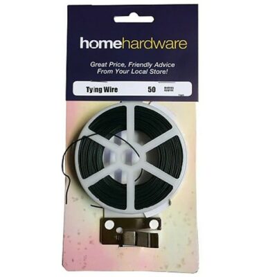 Home Hardware 50m Lightweight Plastic Coated Tying Wire with Dispenser - Green 3070442