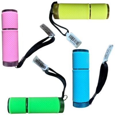 KingAvon 9 LED Glow In Dark Super Bright Torch - Assorted Colour Choice 3470345