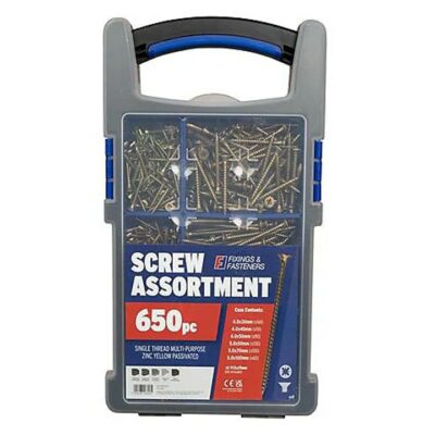 ForgeFix 650 Piece Multi-Purpose Screws and Organiser FOROPMPS650Y