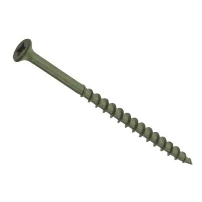 ForgeFix 4.5 x 75mm ST Pozi Compatible Green Anti Corrosion Decking Screws - Box of 200 FORDS4575
